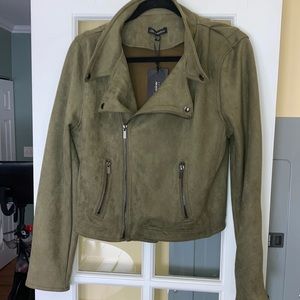 Shinestar Faux suede Moto Jacket